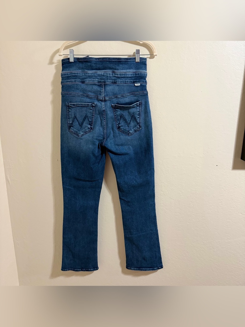 MOTHER The Triple Stack Insider Ankle Jeans Chick‎ Flick High Rise Tie Belt 28 - Picture 9 of 16